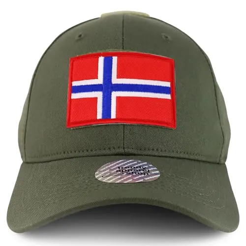 Trendy Apparel Shop Norway Flag Hook and Loop Patch Tactical Baseball Cap