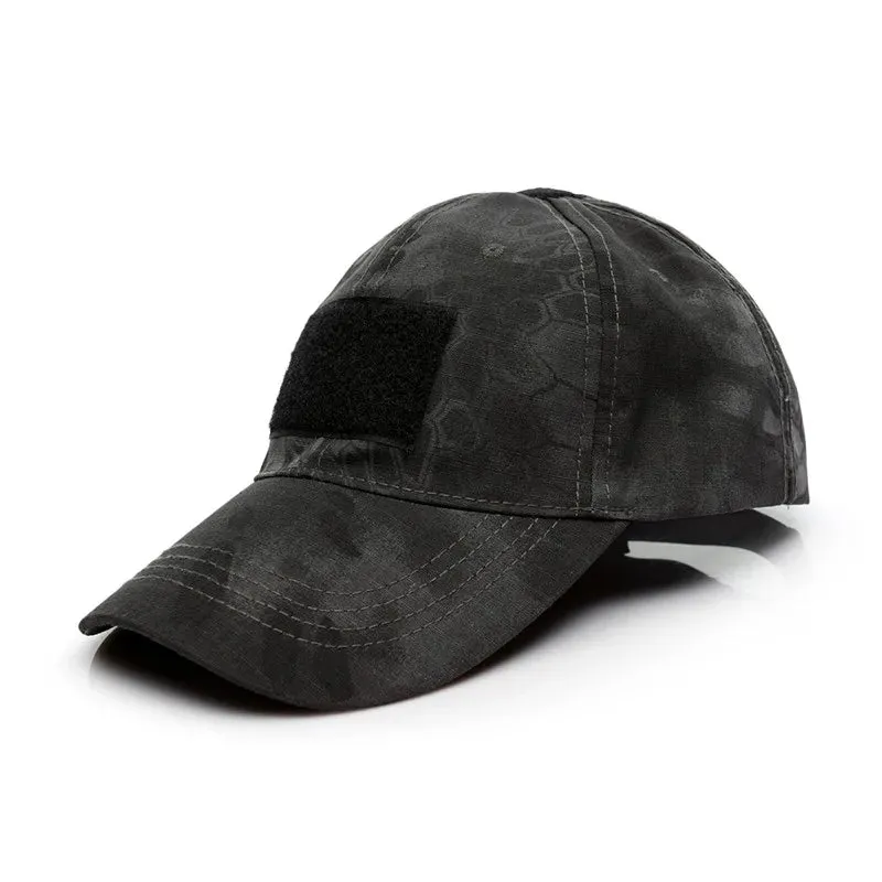 Unisex Outdoor Tactical Military Army Camo Adjustable Baseball Cap Camouflage Men Women Snapback Hat For Cycling Hiking Fishing