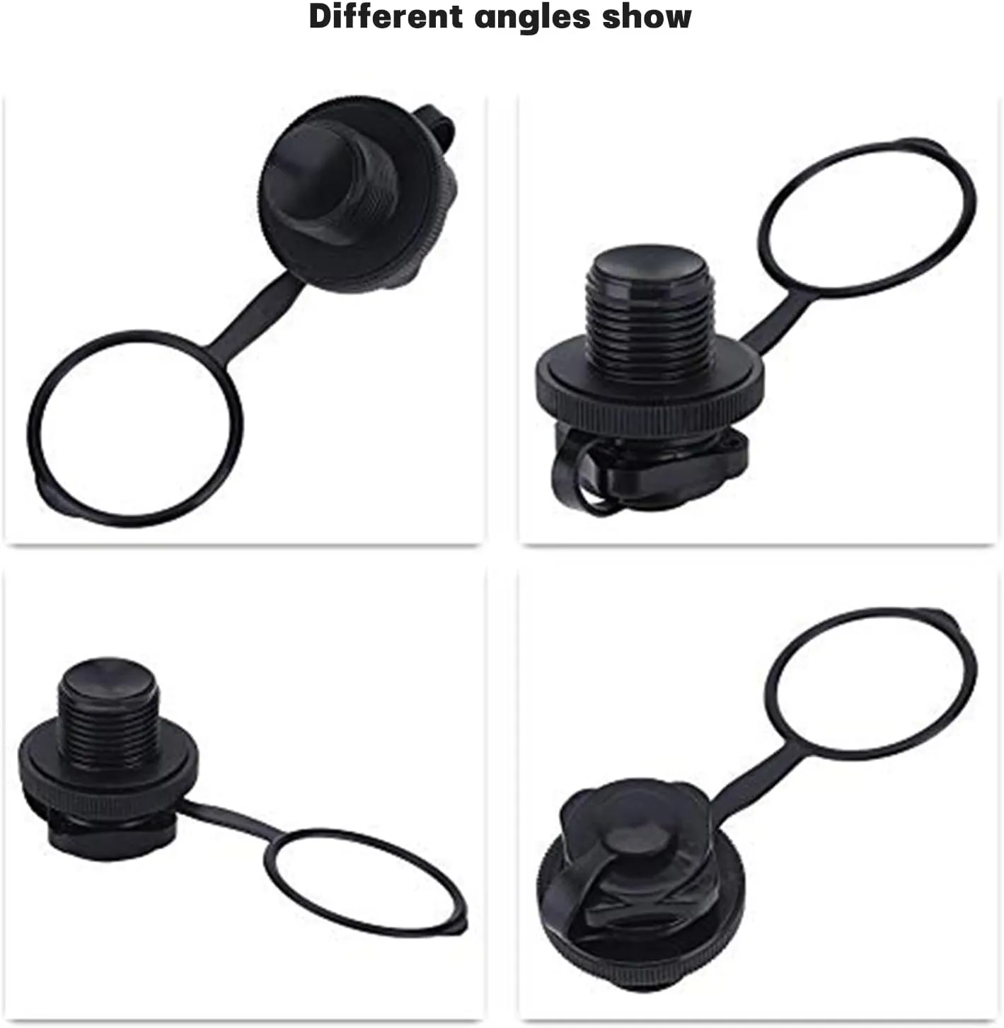 Wanoni's 2pcs Inflatable Boat Valve towable Tube Plug for Kayaks, Rafts and Airbeds - ABS Plastic, Leak-Proof
