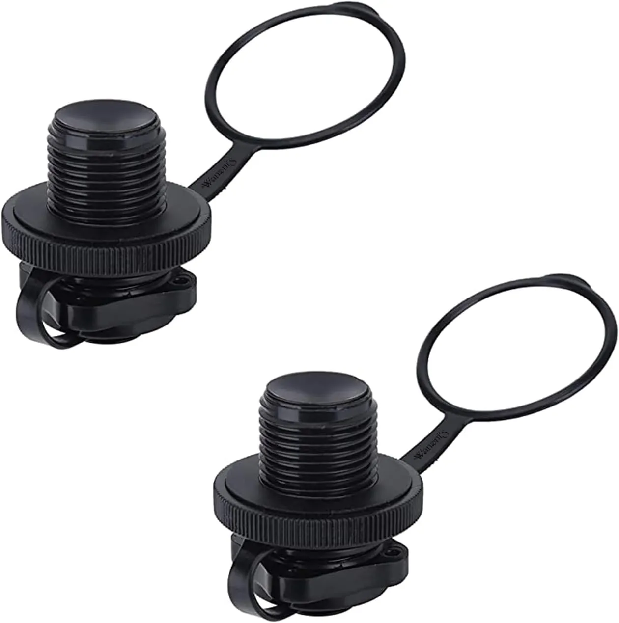 Wanoni's 2pcs Inflatable Boat Valve towable Tube Plug for Kayaks, Rafts and Airbeds - ABS Plastic, Leak-Proof